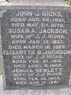 Susan A. <I>Jackson</I> Hicks 