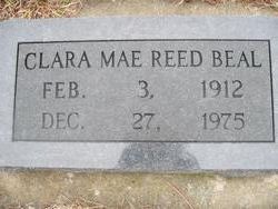 Clara Mae <I>Reed</I> Beal 