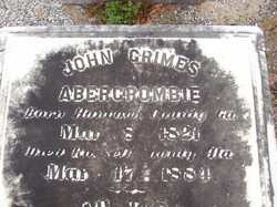 John Grimes Abercrombie 