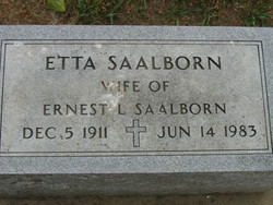 Etta <I>Peters</I> Saalborn 