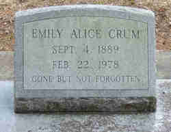 Emily Alice <I>Eiland</I> Crum 