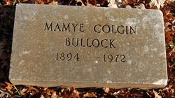 Anna Mary “Mamye” <I>Colgin</I> Bullock 