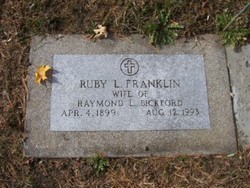 Ruby Lou <I>Franklin</I> Bickford 