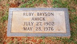 Ruby Jean <I>Bryson</I> Amick 