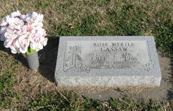 Rose Myrtle <I>McDaniel</I> Cassaw 