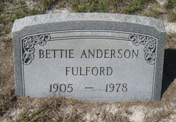 Bettie Sue <I>Anderson</I> Fulford 