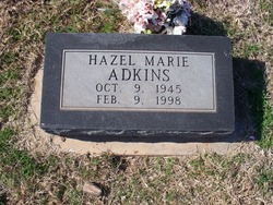 Hazel Marie <I>Brooks</I> Adkins 