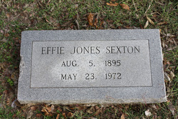 Effie Emmaline <I>Jones</I> Sexton 