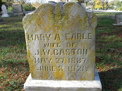 Mary A <I>Earle</I> Caston 