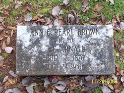 Annie Pearl <I>Brown</I> Arnall 