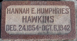 Hannah Elizabeth <I>Humphries</I> Hawkins 