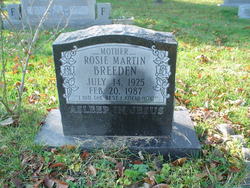 Mrs Rosie <I>Martin</I> Breeden 