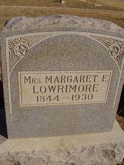 Margaret E. <I>Sims</I> Lowrimore 