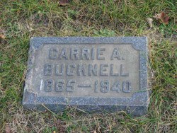 Carrie Alice <I>Pratt</I> Bucknell 