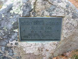 Mary Elizabeth “Betsey” <I>Brooke</I> Anderson 