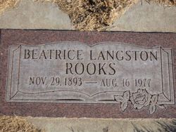 Beatrice <I>Langston</I> Rooks 