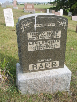 Leah C. <I>Bowman</I> Baer 