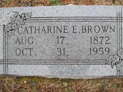 Catharine E Brown 
