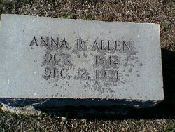 Mary Anna <I>Reed</I> Allen 