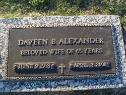 Daveen B. <I>Davis</I> Alexander 