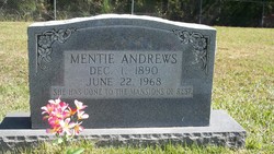 Armenta May “Mentie” <I>Scroggins</I> Andrews 