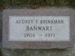 Audrey F. <I>Banwart</I> Brinkman 