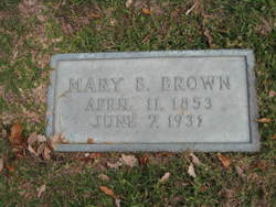 Mary Briscoe <I>Johnson</I> Brown 