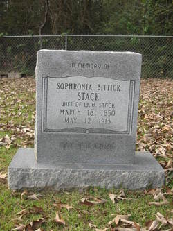 Sophronia Francis <I>Bittick</I> Stack 