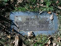 Minnie H <I>Rexer</I> Allen 