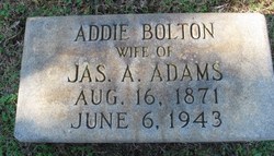 Addie <I>Bolton</I> Adams 