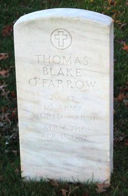 2LT Thomas Blake O'Farrow 