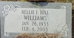Nellie I. <I>Hill</I> Williams 