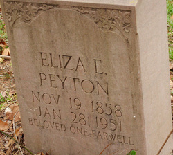 Eliza Elizabeth <I>Peyton</I> Chapman 