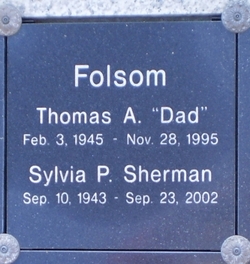 Sylvia P <I>Sherman</I> Folsom 