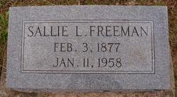 Sallie L. <I>Vanover</I> Freeman 