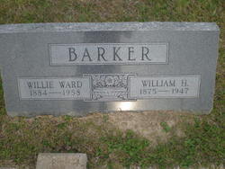 Willie Frank <I>Ward</I> Barker 