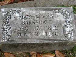 Mary Montague <I>Moore</I> Barksdale 