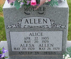 Alice <I>Davis</I> Allen 