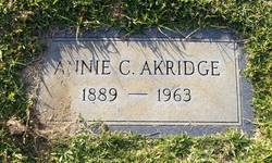 Annie C <I>Powell</I> Akridge 