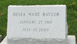 Delia Alice <I>Wade</I> Baylor 