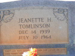 Jeanette <I>Henson</I> Tomlinson 