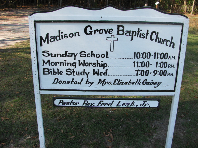 Madison Grove Baptist Church Cemetery