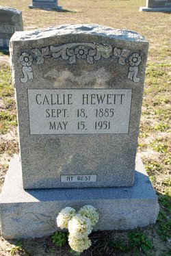 Caldonia “Callie” <I>Caison</I> Hewett 