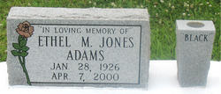 Ethel M. “Black” <I>Jones</I> Adams 