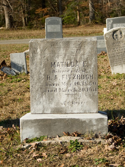 Matilda Elizabeth <I>Johnston</I> Fitzhugh 