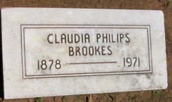Claudia <I>Philips</I> Brookes 