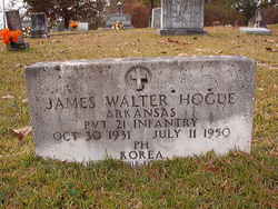 Pvt James Walter Hogue 