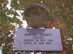 Martha <I>Thomas</I> Gouge 