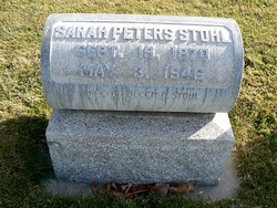Sarah Louisa <I>Peters</I> Stohl 