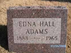 Edna Marie <I>Hall</I> Adams 